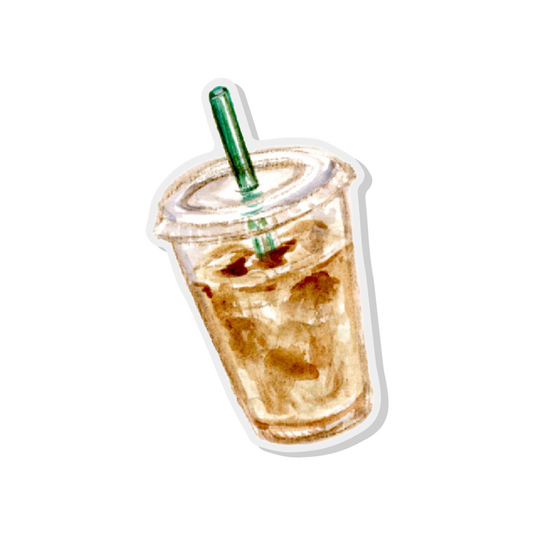 10 Pack Iced Coffee 1.5" Acrylic Pins (Stickermule)